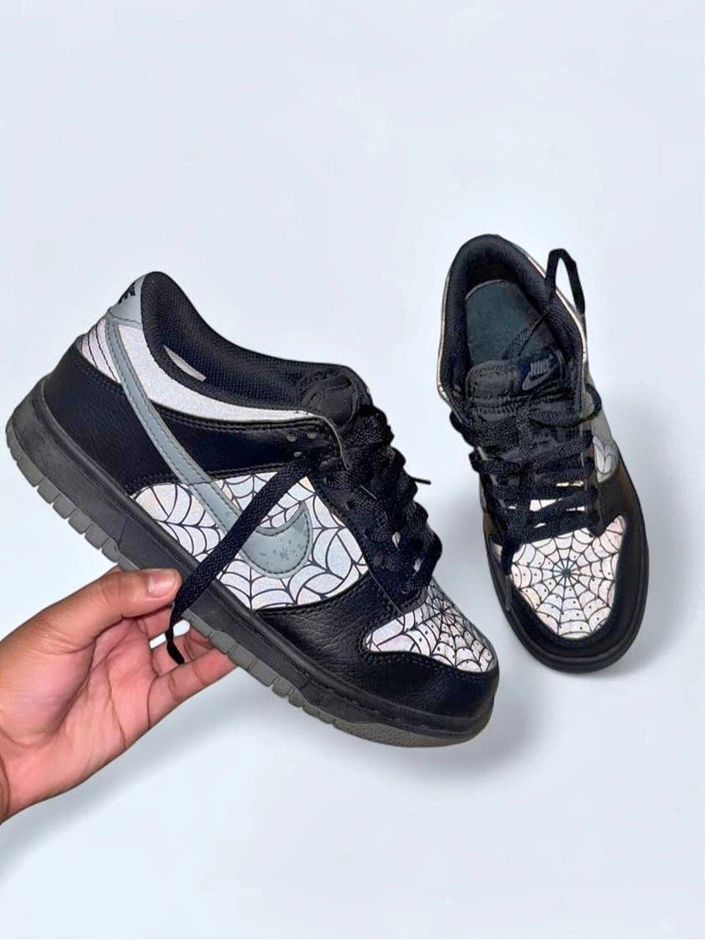 Nike Dunk Low Symbiote (GS) ) Black & Gray Sneakers size 6 youth